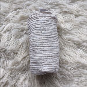 Light Pink Red Rover Kids organic Cotton swaddle blanket palm leaves pattern